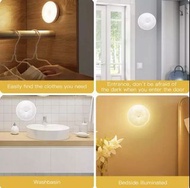USB充電式智能人體感應燈 衣櫃燈 通道燈 樓梯燈  夜光燈 Motion Sensor LED Night Light Wireless USB Rechargeable Light Bedroom