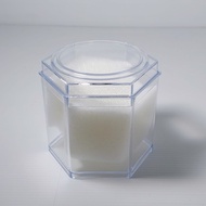 𝐆𝟎- KOTAK JAM TANGAN SEGI 6 BENING