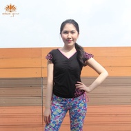 Black Yoga Clothes / Denlus Gymnastics Clothes DL 97010 / Black Yoga Top Limited Stock / Gymnastics 