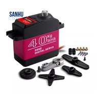 Waterproof Servo 40Kg High Torque Metal Gear Digital Servo for 1:8/1:10/1:12 RC Car Robot 180°