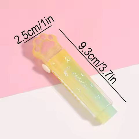 1 Cat Paw Retractable Jelly Eraser for Students and Office Supplies Fun Desktop Accessories Creative