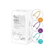 藍鷹牌 N95醫用4D立體型成人口罩 極簡白 A款 三色綜合 30片x1盒