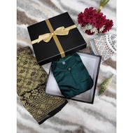 Set combo baju melayu NB siap sampin kopiah