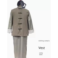 halloween halloween costume women Qing Dynasty Butler Clothing Republic of China Long Shirt Qing Dyn