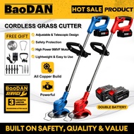 Grass Cutter Mesin Rumput Bateri 998VF Portable Cordless Lawn Mower Rechargeable Grass Trimmer Pemot