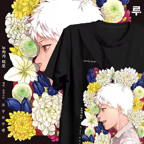 The Summer Hikaru Died T-Shirt Anime Manga Cotton Oversized Shirts Female Male Clothing Street Hip H