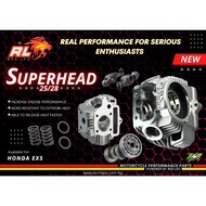 EX5/DREAM RACING SUPER HEAD RED LEO 25/28MM COMPLETE 6 BARANG