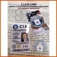 ☫ ♻ ╯ CIA CENTRAL INTELLIGENCE AGENCY ID CARD NOVELTY CARD MOVIE PROPS (CUSTOMIZABLE)