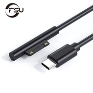 1.5m USB C Power Supply Head Charger Adapter Cable 45W 15V PD Fast Charging Type C Cord for Microsof