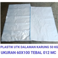 GROSIR Inner bag, Plastik dalaman KARUNG 50 KG / karung 56x90