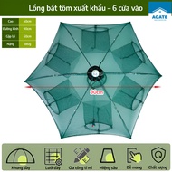 Bagua fishing net 6-8-16 doors – Umbrella cage for catching eels, catfish, shrimp, crabs, easy to us