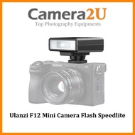 READY STOCK Ulanzi F12 Mini Camera Flash Speedlite GN12 LCD Standard Hot Shoe Mount for Sony Canon N