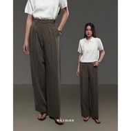 ECINOS - Harper Pleated Straight Trousers | Pants Wanita | Trousers Wanita Seluar Perempuan