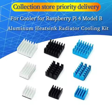 For Raspberry Pi 4 Heat Sink 3pcs Raspberry Pi 4B Aluminum Heatsink Radiator Cooling Kit Cooler for 
