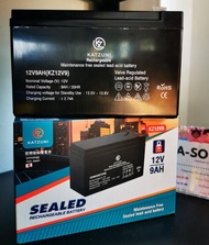 พร้อมส่ง-Battery UPS 9Ah 12V แบตเครื่องสำรองไฟ KATZUNI -12V. 12V 9Ah / 15.10 x 5.30 x 9.90 cm. แบตเค