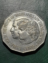 Koin nikel 50 cents Australia