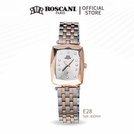 Roscani Camille E28 Rose Gold Bracelet Women Watch - Diamond Cut Crystal | Stainless Steel Watch | Ladies Watch | Quartz