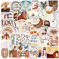 50 pcs Bible religious stickers Graffiti Cartoon Skateboard Waterproof Luggage Sport DIY Laptop Car Stickers Decal