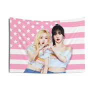Cross-Border Supply Aespa Winter Karina Pink American Flag 2025 Tour Merchandise