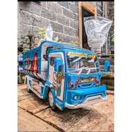 miniatur truk oleng wahyu abadi full lampu miniatur truk oleng wahyu abadi murah.miniatur truk oleng