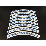 wedsport Tc05 Wheel Sticker Rim Size 15-16-17-18 Inches