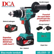 DCA ADJZ03 - 13 Bor Baterai 20 volt Brushless Hammer Drill torsi besar