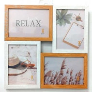 [VS] COLLAGE ACETATE PHOTO FRAME 4X6 4R 5R 5x7( YY6064-4P-4X6 /YY6064-4P-7-5X7)