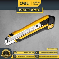 Deli Utility Knife / Cutter Pisau SK4 Pisau Double-Teeth EDL025
