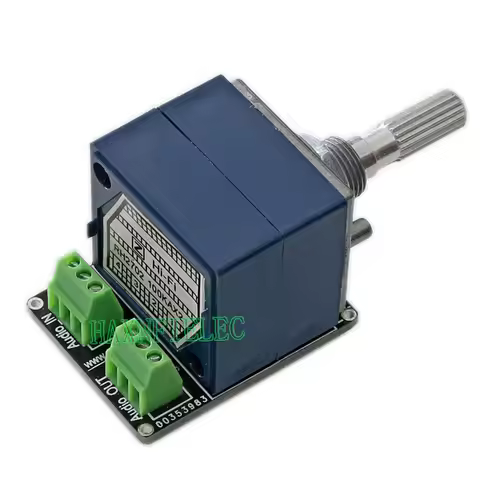 A100Kx2 A50Kx2 Rotary Dual Stereo Volume Potentiometer LOG ALPS PH2702 Attenuator Loudness Control 6