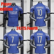 24/25 Paris PSG Fourth Jerseys KVARATSKHELIA O.DEMBELE HAKIMI VITINHA LEEKANG IN BARCOLA soccer clot