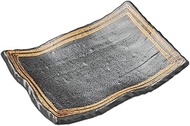 Mino Ware 21805234 Long Plate, Commercial Use, Made in Japan, 6.7 x 4.7 x 1.1 inches (17 x 12 x 2.7
