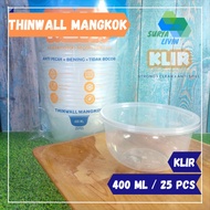 Thinwall Round Bowl/ Plastic Bowl 400 ClearML Pinggan Plastik Pakai Buang Mangkuk Plastik Pakai Buan