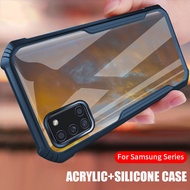 Acrylic Blade Silicone Case For Samsung Galaxy Note 20 S23 S22 S21 S20 Ultra Note 8 9 10 S10 Plus A02 A03 A03s A04s A10 A10s A11 A12 A13 A14 A20 A20s A21s A22 A23 A24 A30 A30s A31 A32 A33 A34 A50 A50s A52 A53 A54 A70 A71 A72 A73 Phone Cases