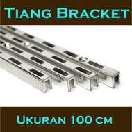 Pole Bracket 100cm | 1m Bracket Rail | 1m Wall Shelf Pole