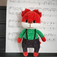 Little fox toy, soft doll Fox cub, plush fox