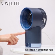 Uareliffe Desktop Mist Fan Portable Mini Humidification Air Circulating Fan Type-C Plug-in Household