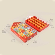 Cute Dongdongle Surprise Box Christmas Party Gift 24 Compartments Calendar Mystery Box 5pcs/Pack