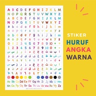 A3 SIZE COLOR LETTER NUMBER STICKER