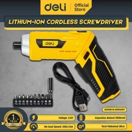 Deli Obeng Listrik Baterai / Cordless Screwdriver 3.6 Volt EDL-DP04-E2B1