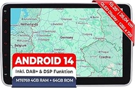 M.I.C. AU10-L3 Android 14 Car Radio with Navi: MediaTek MT6769V 4G+64G; 10 Inch QLED Display; 4G SIM