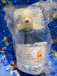 （原價$40加幣）特價‼️Disney baby正版現貨‼️‼️‼️看圖下單 謝絕議價 文盲唔歡迎 真心‼️‼️‼️‼️ 迪士尼嬰兒系列小熊維尼幼兒兒童毯墊安撫手搖鈴兩件組嬰兒幼童寵物貓狗玩具遊戲墊狗