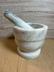 雕刻大理石研磨器 二手研磨器天然石臼 石頭研磨器 香料研磨器 飼料研磨器 搗蒜器 蒜泥器