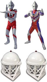 不議價 全新 4款 Ultraman Ultimate Luminous Building 第一彈 Part 1 01 咸旦超人 咸蛋 鹹蛋發光著燈扭蛋 吉田迪加 tiga建築物