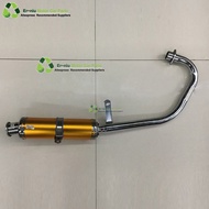 Motorcycle Exhaust Full System Muffler Contact Pipe Slip-On For Honda CG125 CG150 CG200 CG 125 150 200