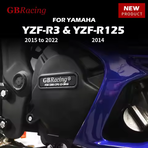 GB Racing MT03 R3 R125 2015 to 2022 Motorcycle Engine Protect Cover For YAMAHA Body & Frames Clutch 