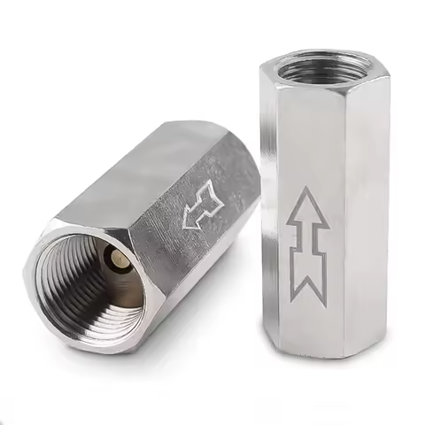 1Pcs Pneumatic Check Valve Control Valve Air Valve 1/8 1/4 3/8 1/2 3/4BSP internal threaded brass pn