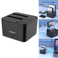 Dual Bay Hard Drive Docking Station USB 3.0 HDD Docking Station for 2.5 & 3.5 Inch HDD/SSD Offline C