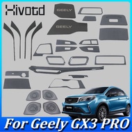 For Hivotd Geely Gx3 PRO Car Stainless Steel Black Decoration Accessories,Center Console Patch, Gea