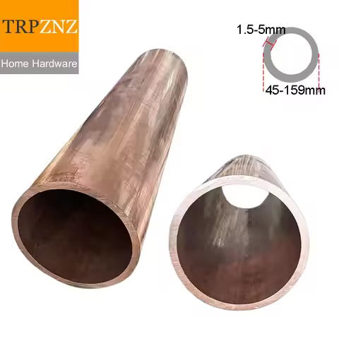 T2 Copper Tube Pipe Straight tubing Large Caliber 45 48 50 54 55 60 65 67 70 100 105 159mm Length 10