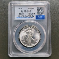 1929 American Silver Coin Walking Goddess Statue Silver Coin Silver Coin Box Coin Graded Coin Collec